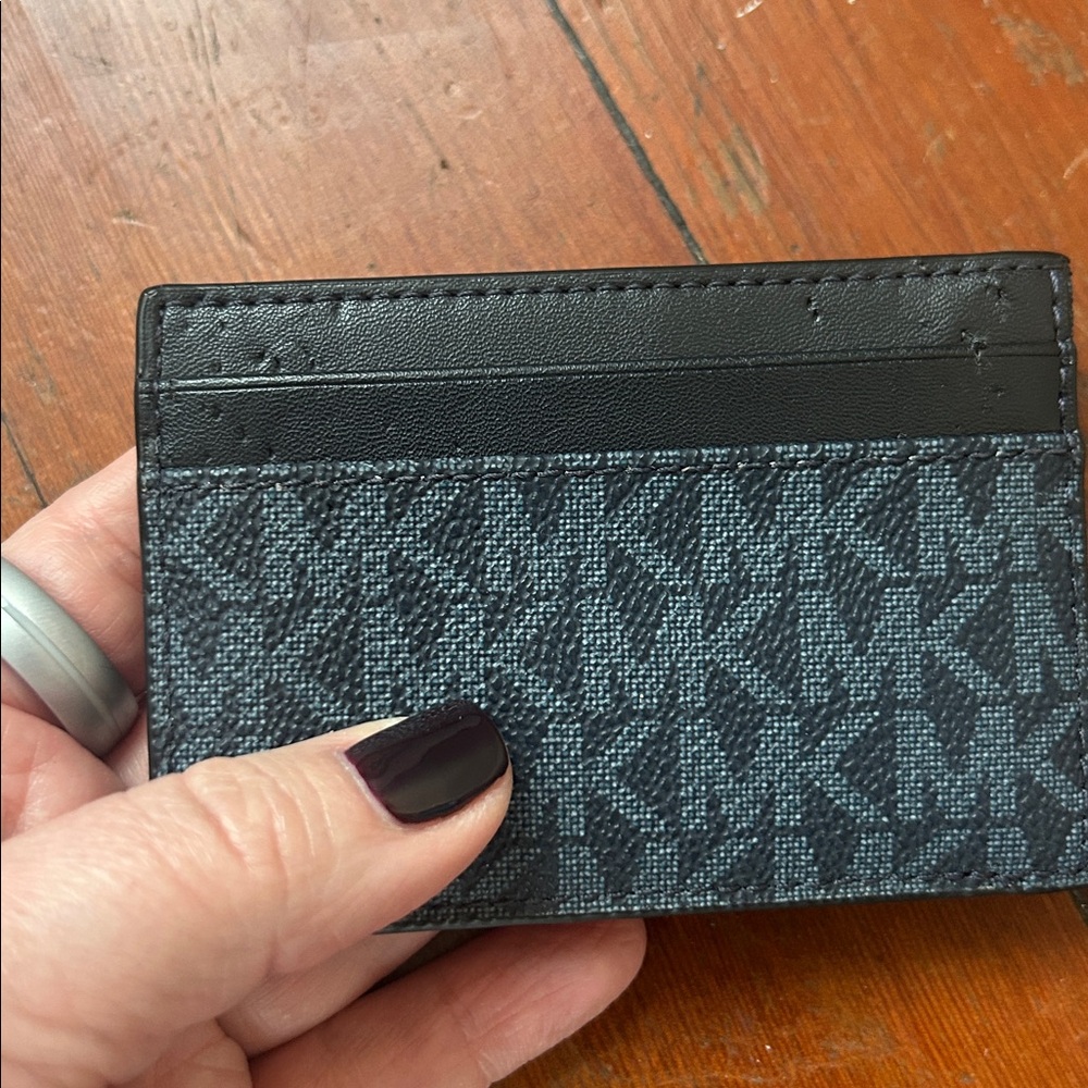 Michael Kors Cooper Compact ID Wallet in Admiral Blue - Picture 7 of 9